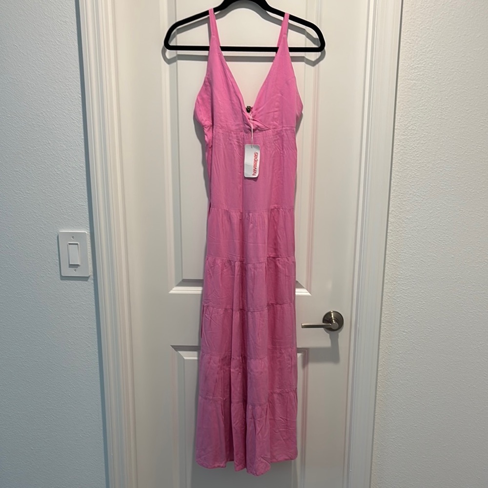 Elegant Pink Maxi Dress